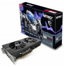 Видеокарта AMD RX580 8GB ALL Saphire Nitro+ Black с коробкой Б/У