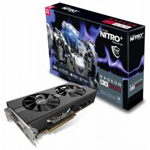 Видеокарта AMD RX580 8GB ALL Saphire Nitro+ Black с коробкой Б/У