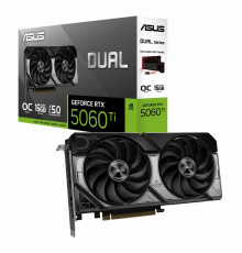 Видеокарта NVIDIA RTX5060ti 16GB GDDR7 ASUS DUAL 2xFAN OC 