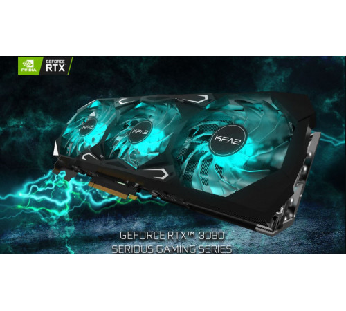 Видеокарта NVIDIA RTX3080 10GB GDDR6 GALAX c коробкой Б/У 