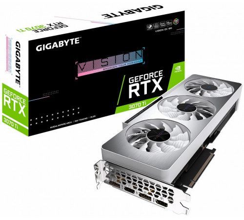 Видеокарта NVIDIA RTX3070ti 8GB GDDR6x Gigabyte Vision с коробкой Б/У