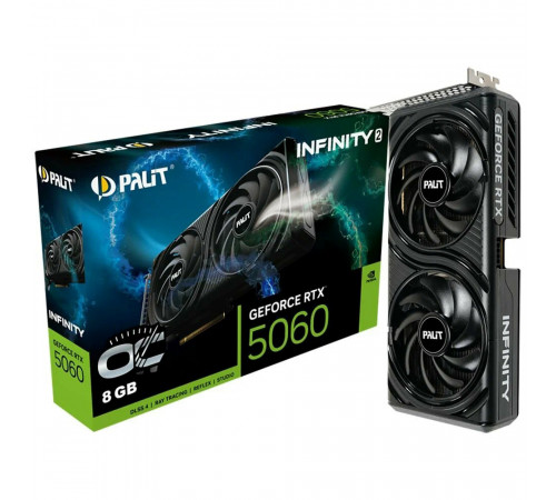 Видеокарта NVIDIA RTX5060 8GB GDDR7 Palit Infinity OC Black