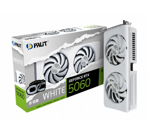 Видеокарта NVIDIA RTX5060 8GB GDDR7 Palit OC White