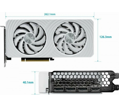 Видеокарта NVIDIA RTX5060 8GB GDDR7 Palit OC White