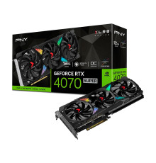 Видеокарта NVIDIA RTX4070s 12GB GDDR6 3fan PNY XLR8 LED