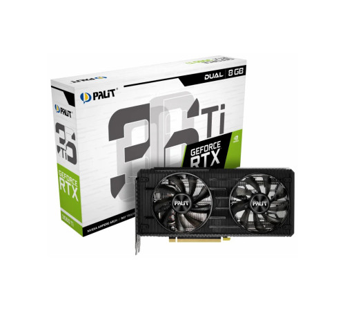 Видеокарта Nvidia Palit RTX 3060Ti Dual 8ГБ Б/У