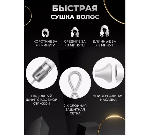 Фен для волос Xiaomi Mijia Dryer H501 GRAY (GSH501LFT)