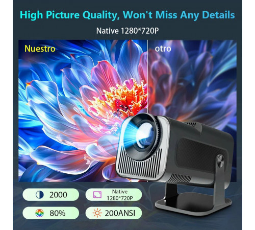 Проектор HY320 mini (200ANSI 1280x720) Android CPU-3326