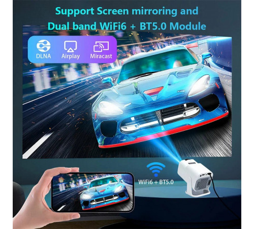 Проектор HY320 mini (200ANSI 1280x720) Android CPU-3326