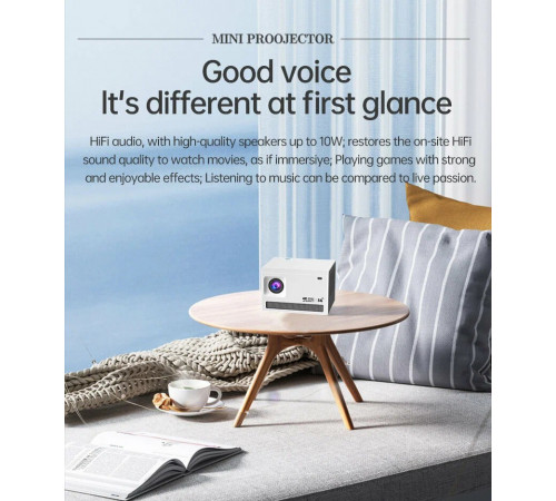 Проектор X6 (200ANSI 1280x720) Android CPU-T950S