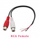 Разъем RCA Female(mama) с кабелем 